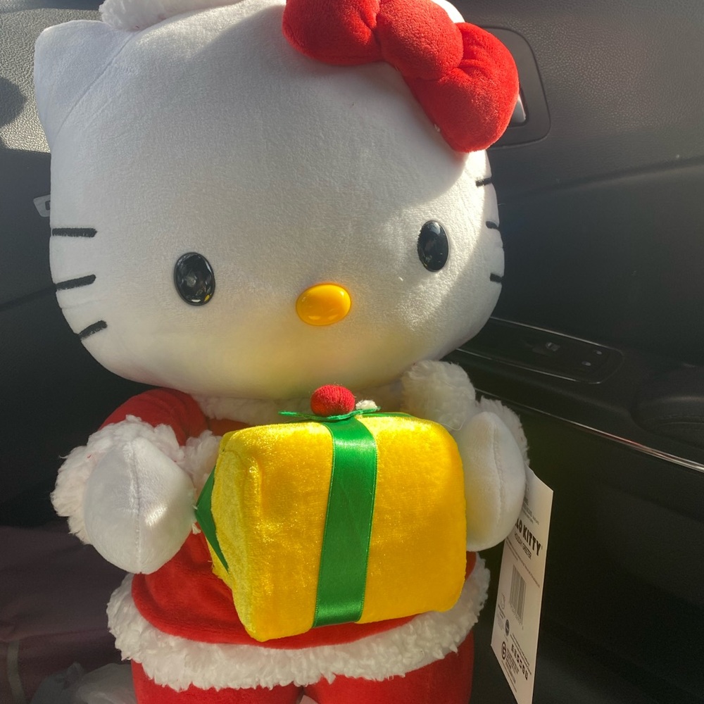 Hello Kitty Christmas Santa Greeter Plush NWT